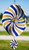 MONTANA STATE BOBCATS Collegiate Swirly Multi Color Metal Wind Spinner