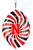 NEBRASKA HUSKERS Collegiate Swirly Multi Color Metal Wind Spinner 