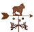 BRUSSELS GRIFFON New Design Dog Weathervane