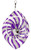 NORTHWESTERN WILDCATS Collegiate Multi Color Metal Wind Spinner 