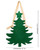 CHRISTMAS TREE Hanging Sign Metal Wall Decor Dimensions