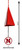 Nebraska Huskers Collegiate Bell Wind Chime
