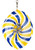 SDSU JACKRABBITS Collegiate Swirly Multi Color Metal Wind Spinner 