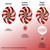 WISCONSIN BADGERS BADGER Collegiate Swirly Multi Color Metal Wind Spinner