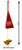 MINNESOTA GOPHERS Collegiate Bell Wind Chime Dimensions