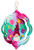 GARDEN GNOME Tini Swirly Metal Christmas Tree Ornament