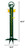 GREEN TRACTOR Steel Metal Lawn Scoreboard Yard Score Keeper Dimensions