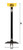 IOWA HAWKEYES Collegiate Metal Drink Stand Dimensions
