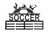 Soccer Steel Medal Ribbon Holder 