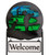 GOLFER Scenic Metal Yard Sign