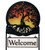 TREE OF LIFE Scenic Metal Yard Sign