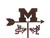 MICHIGAN WOLVERINES Flower Pot Birdhouse Steel Weathervane