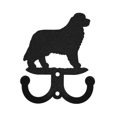 NEWFOUNDLAND Dog Metal Wall Leash Holder Coat Hooks | SWEN Products