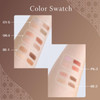 Visee Nuance Dewy Creator Eye Shadow Palette Тени с влажным эффектом Swatch