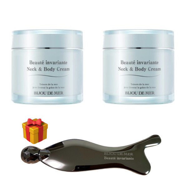 BIJOU DE MER Beauté Invariante Neck & Body Cream Set – крем для шеи и тела 2 шт и плитка касса 