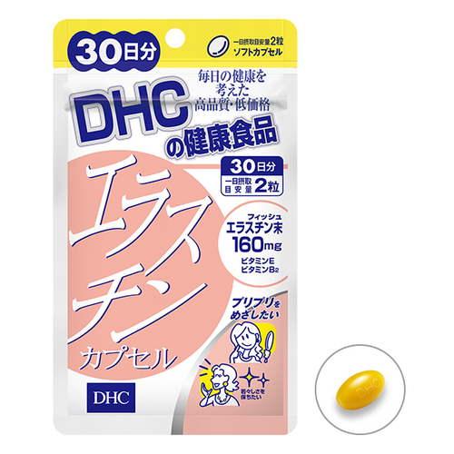 БАД для упругости кожи DHC Эластин в капсулах