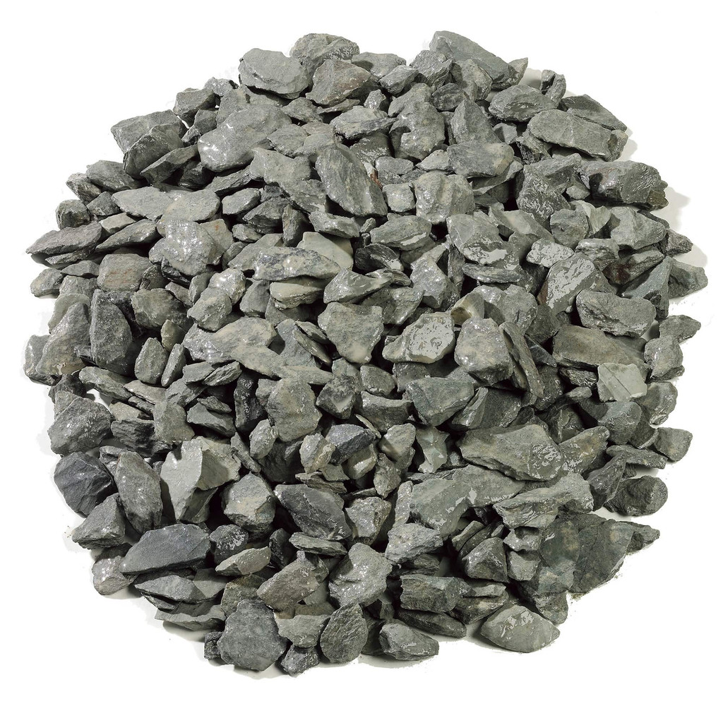 Crushed Green Slate Aggregate Wet