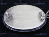 Jet Mourning Brooch With Hair/Engraved Silver Back