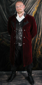 Romanus Burgundy Coat
