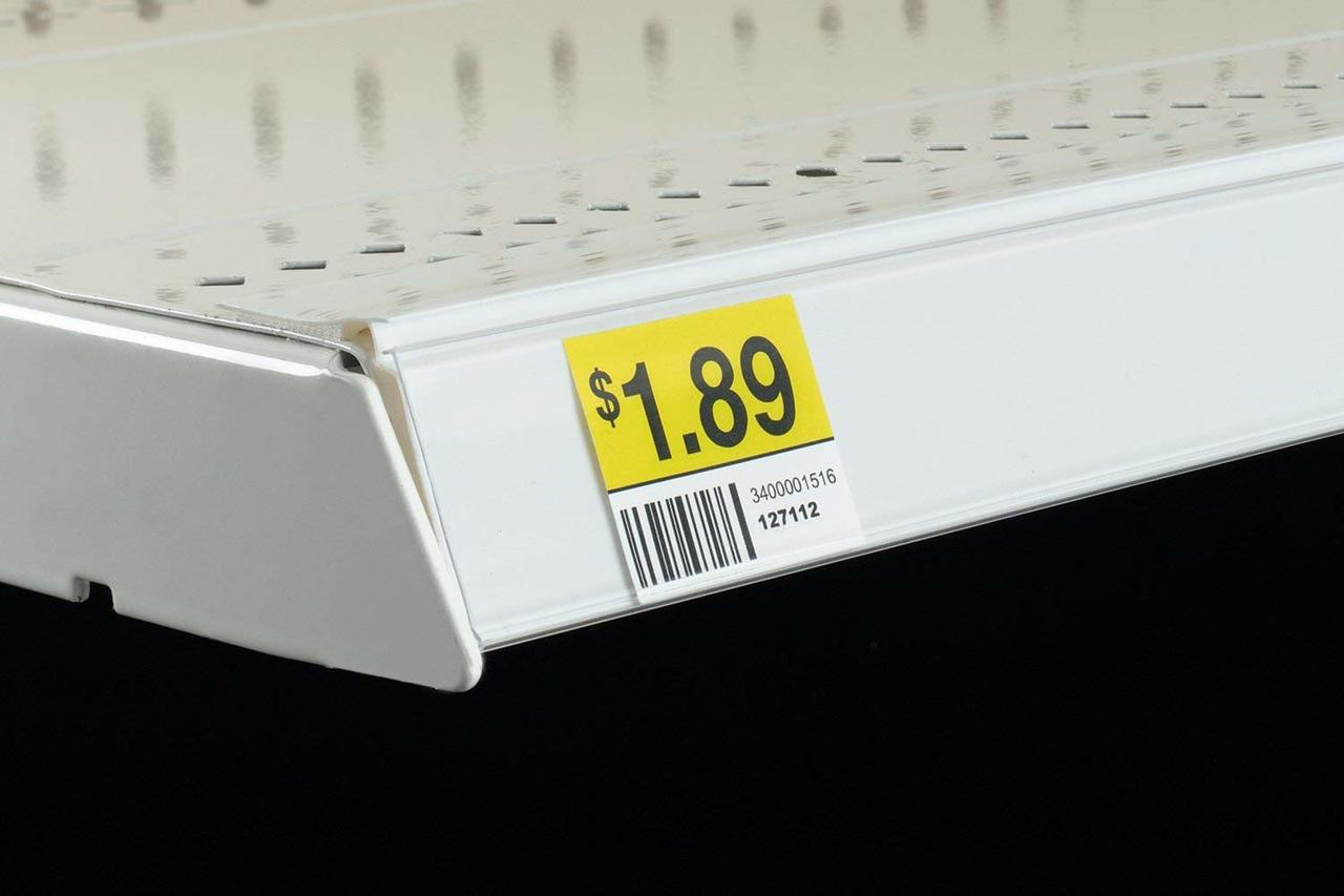 Price Tag Holder for Freezer, Cooler Shelf Strips