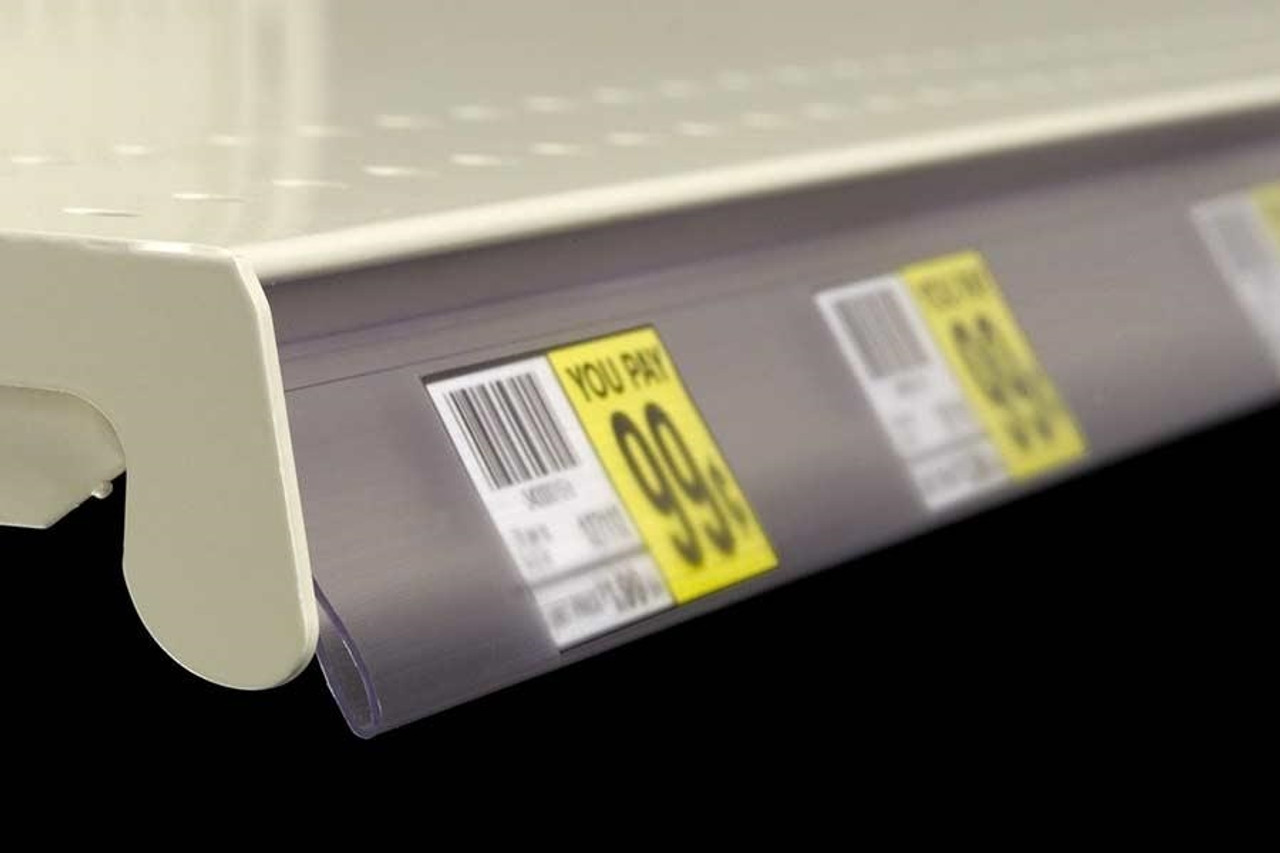 Shelf Strips, SA125 Angled Economy Data Strip® Label Holder (Box of 55)