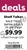 Shelf Talker Tags - DEALS INFRA Compatible Dual-Use Perforated Adhesive Tags, 24 Per Sheet (6000 Tags, 250 Sheets)