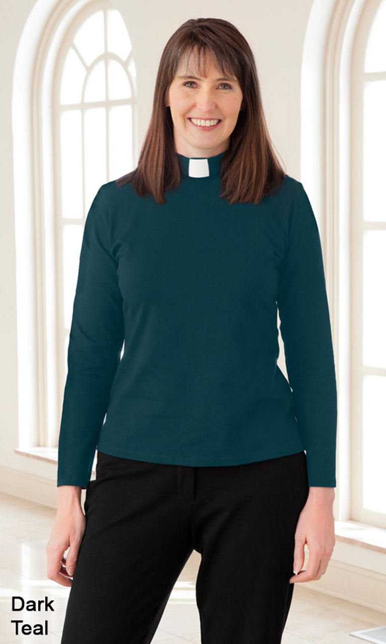 Long Sleeve Knit Shirt with Tab Collar | Sacred Stitches