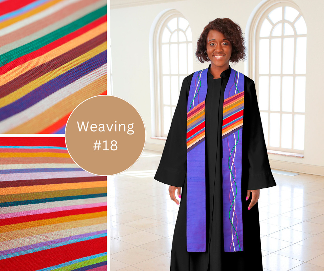 Guatemalan River of Life - Pastor or Deacon Stole | Sacred Stitches