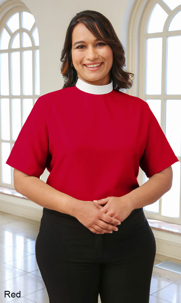 Short Sleeve Shell Blouse (Neckband)