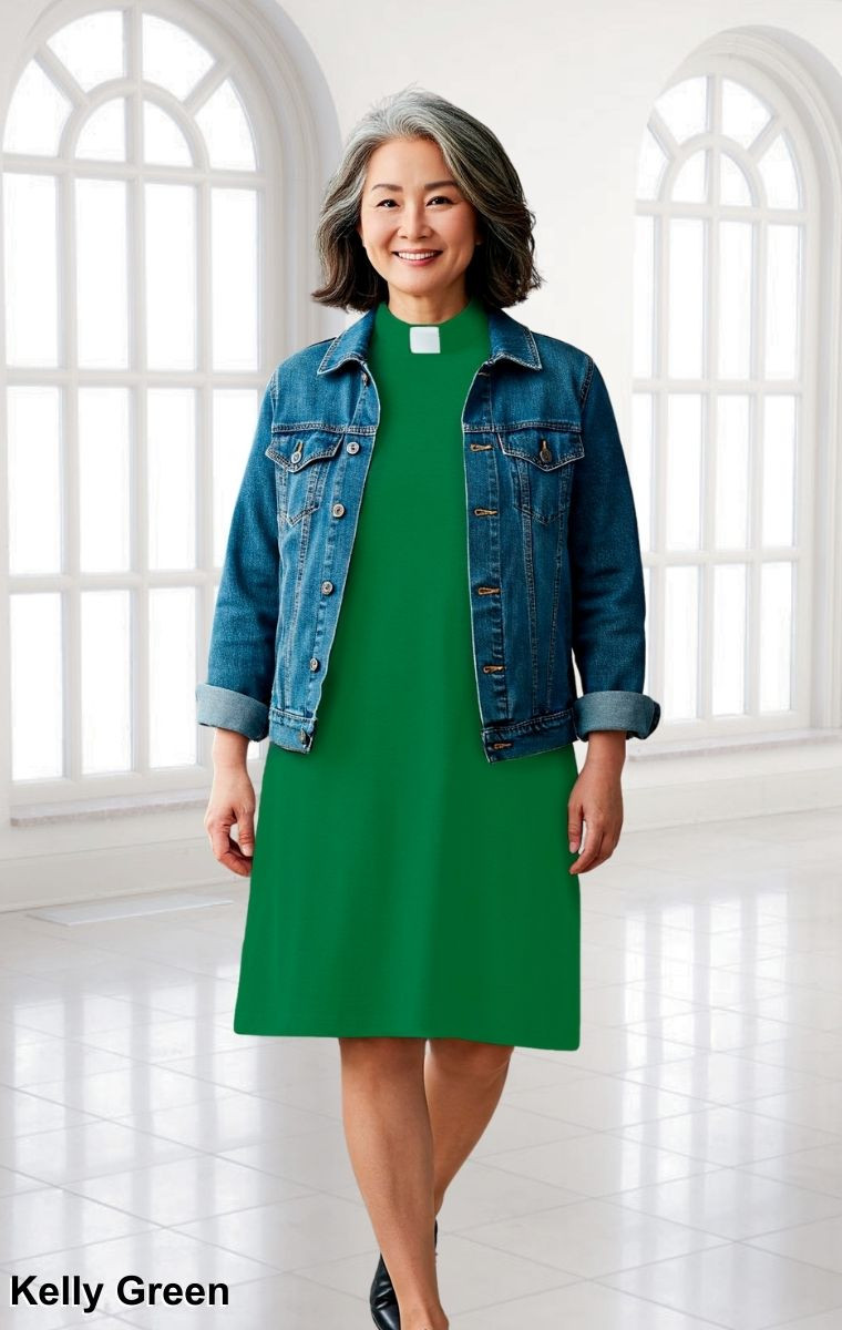 green fall midi dress Women's Hunter Green Eton Jacket with Black Satin Shawl Lapel main image 1