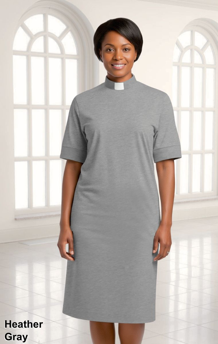 Clergy Knit Dress (Tab Collar)