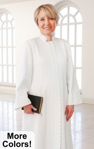Ruth with Lace Clergy Robe | Sacred Stitches