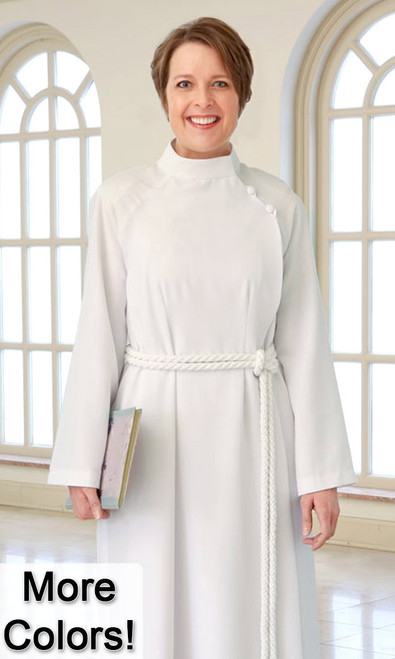 Clerical alb with hood in polyester | online sales on HOLYART.com