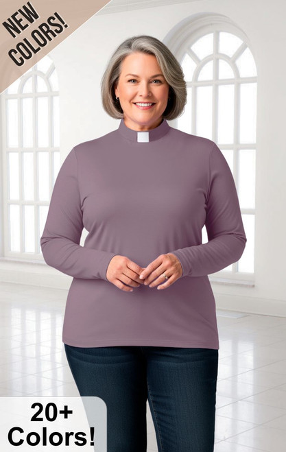 Long Sleeve  Knit Shirt (Tab Collar)