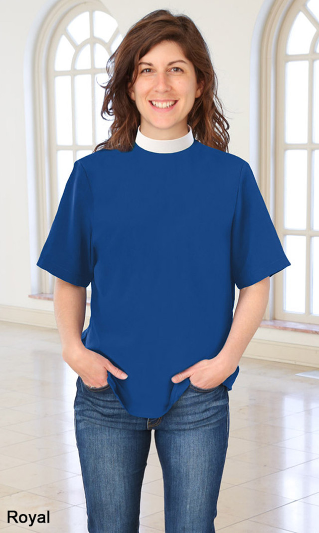 Short Sleeve Shell Blouse (Neckband)