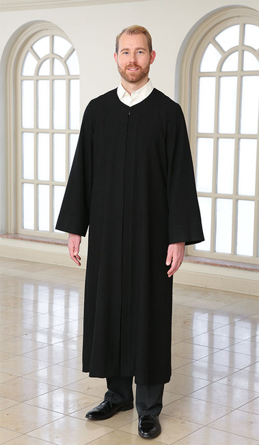 Black robe, pulpit robe, preaching robe