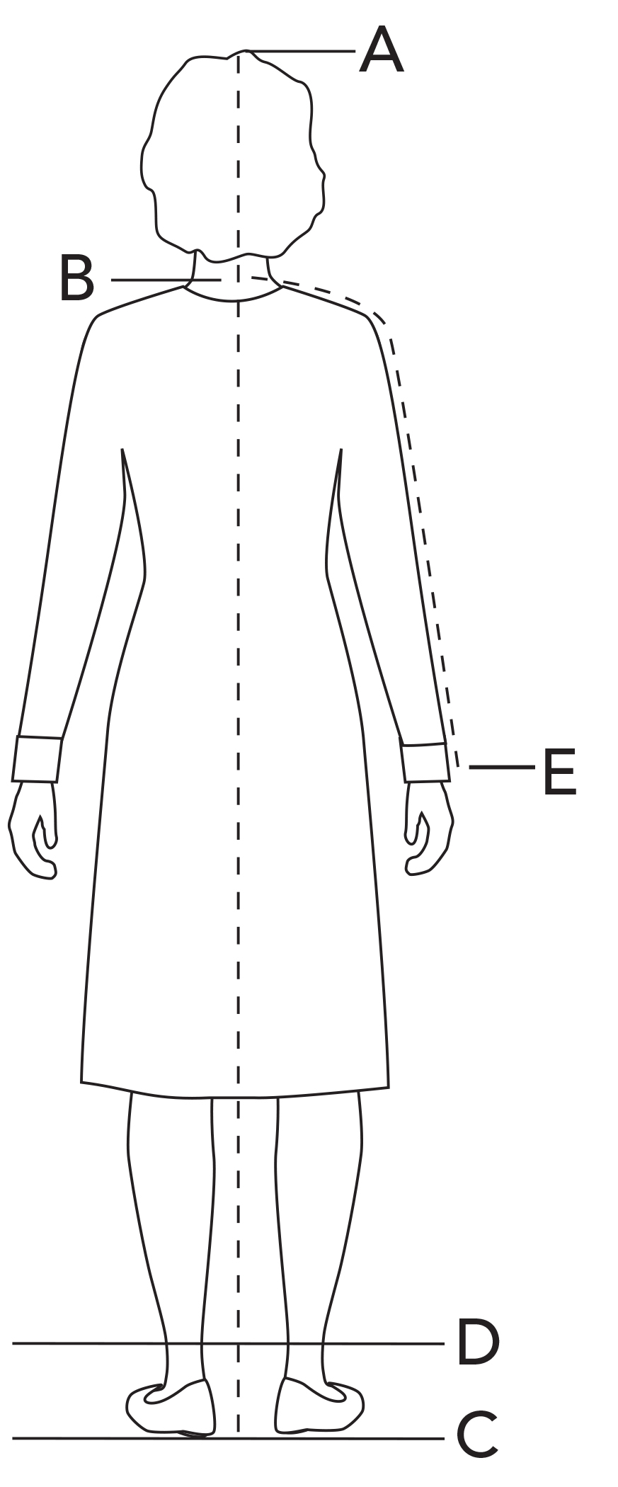 Women's Custom Robe Sizing Sacred Stitches