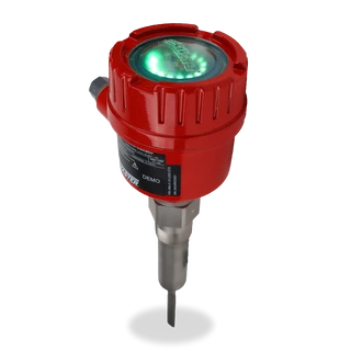 VRX vibrating probe bin indicator for low-dielectric bulk materials