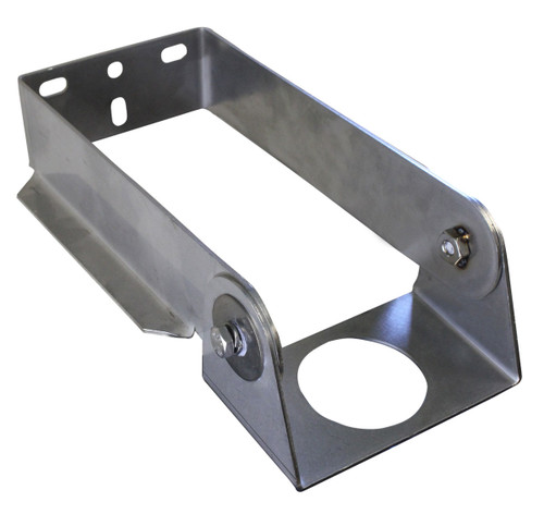 8" stainless steel wall mount bracket with 1.5" opening for CNCR sensors