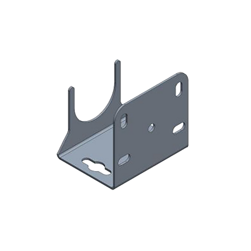Ceiling-mounted stainless steel bracket with 1.5" opening for CNCR sensors