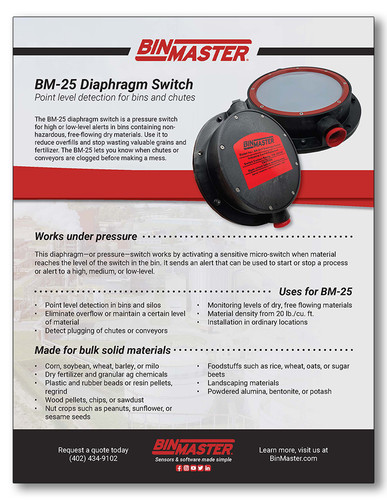 BM-25 Diaphragm Switch Brochure
