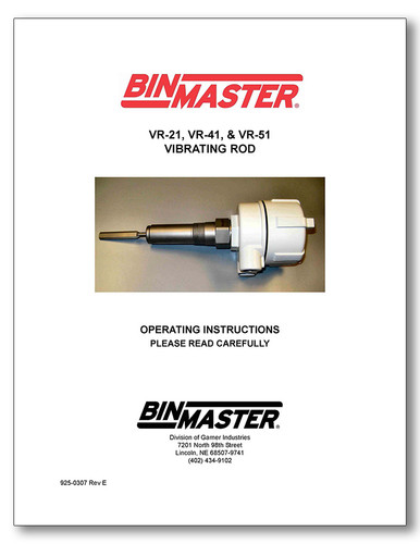 VR-21, VR-41, & VR-51 Vibrating Rod Manual