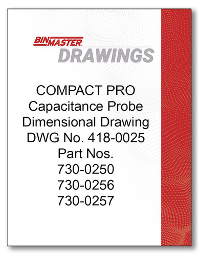 COMPACT PRO Capacitance Probe Dimensional Drawing