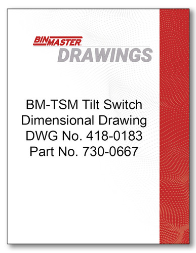 BM-TSM Tilt Switch Dimensional Drawing