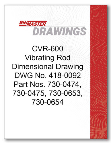 CVR-600 Vibrating Rod Dimensional Drawing