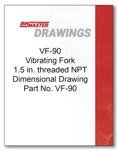 VF-90 Vibrating Rod Dimensional Drawing