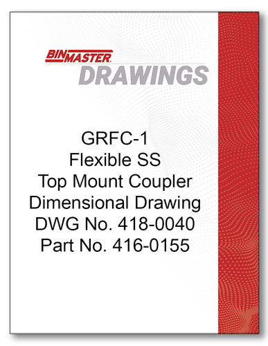 GRFC-1 Flexible SS Top Mount Coupler Dimensional Drawing