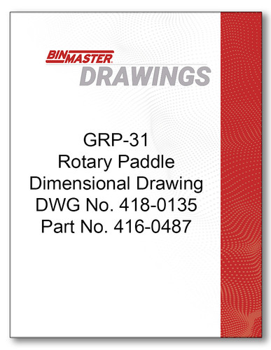 GRP-31 Rotary Paddle Dimensional Drawing