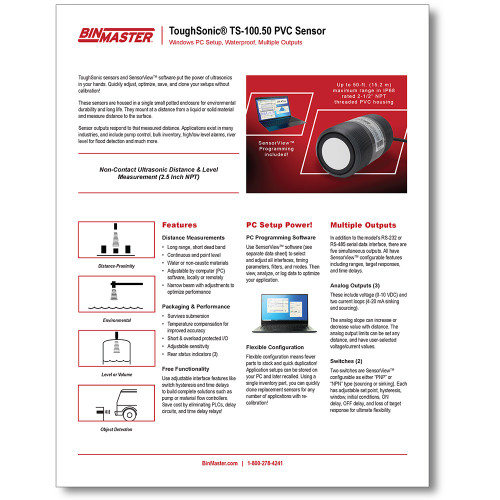 TS-100.50 PVC Data Sheet