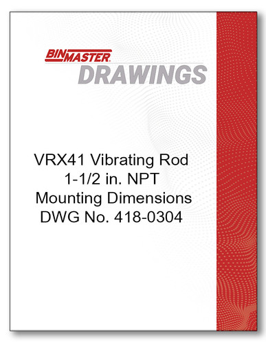 VRX41 Mounting Dimensions-1-1/2 in NPT